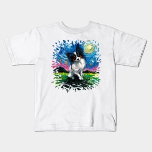 Papillon Night (splash version) Kids T-Shirt